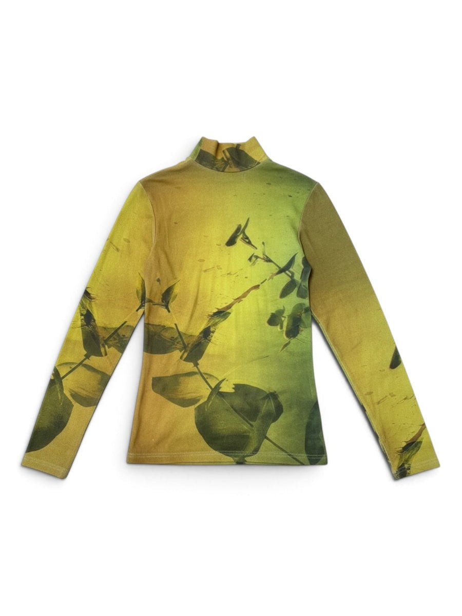PRINT FAB HI NECK