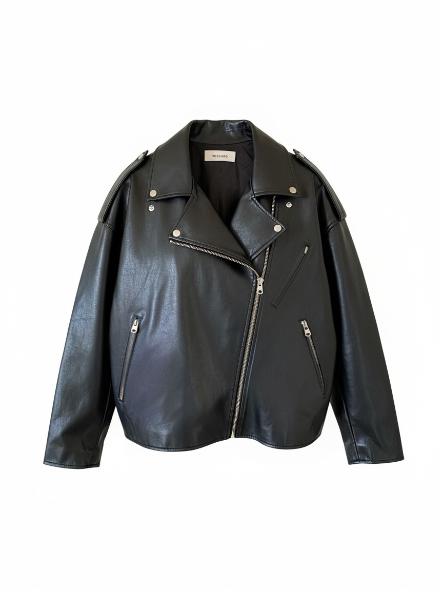 FAUX LEATHER RIDERS BLOUSON