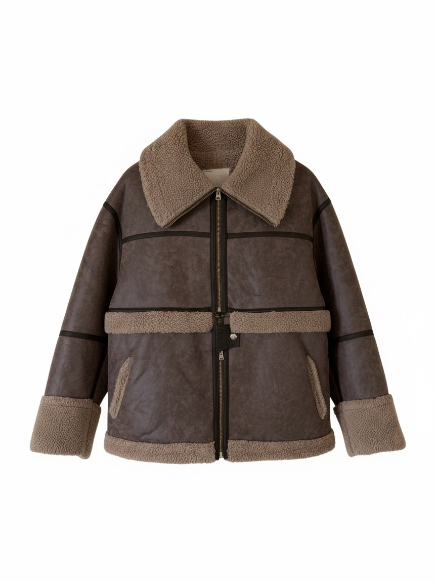 FAUX MOUTON COAT