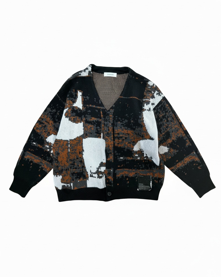 JACQUARD KNIT CARDIGAN