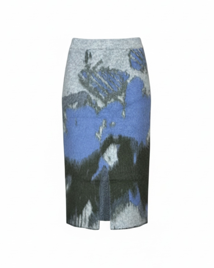 BRUSHED JACQUARD SKIRT