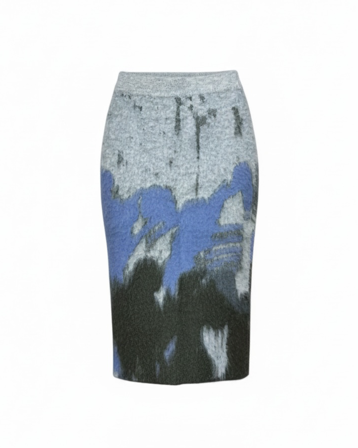 BRUSHED JACQUARD SKIRT