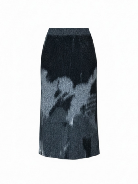 BRUSHED JACQUARD SKIRT