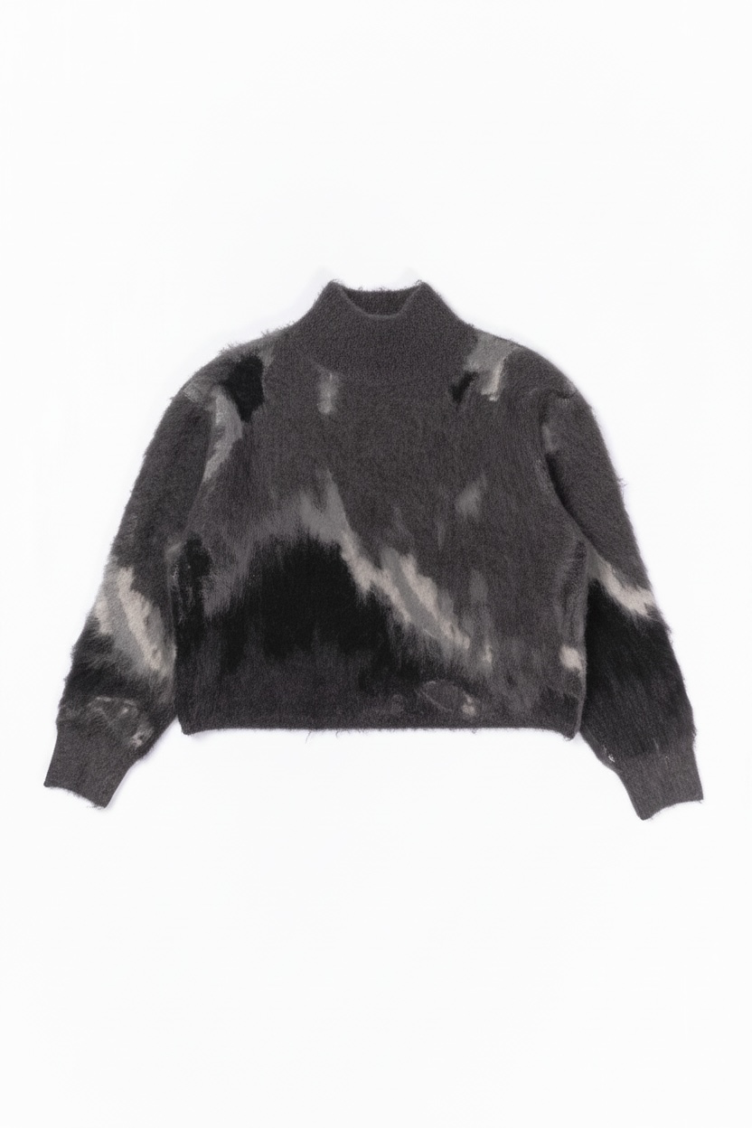 BRUSHED JACQUARD KNIT