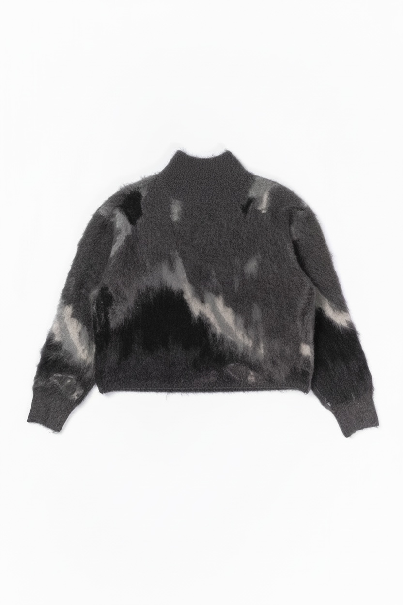 BRUSHED JACQUARD KNIT