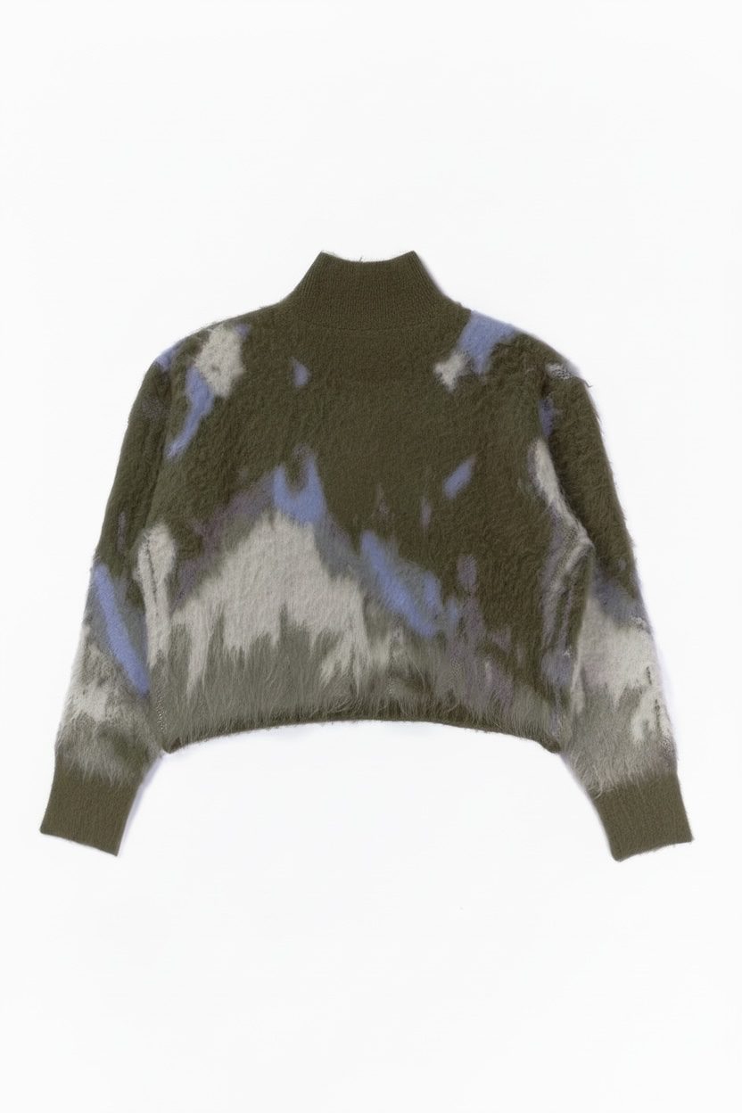 BRUSHED JACQUARD KNIT