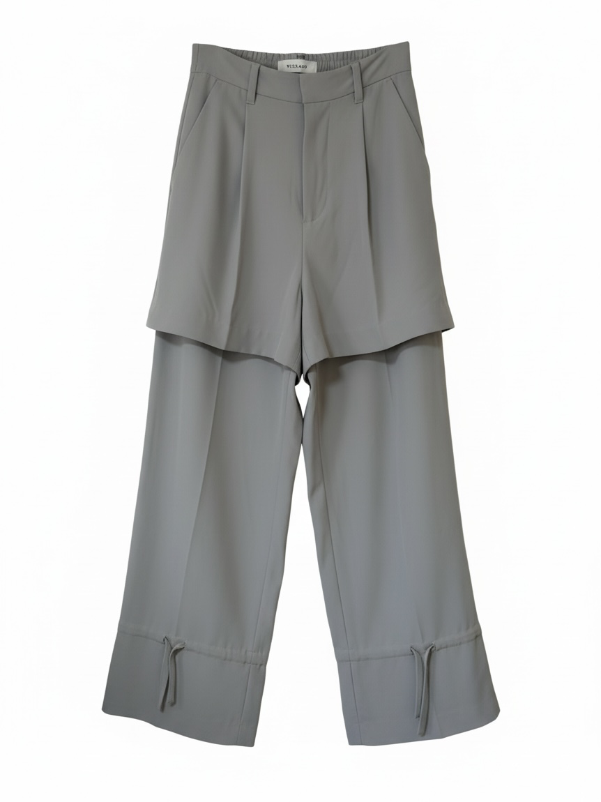 LAYERED WIDE PANTS