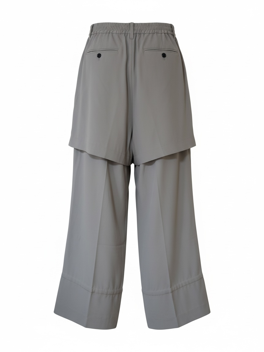 LAYERED WIDE PANTS