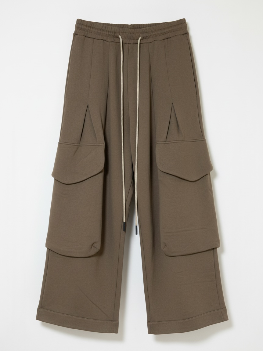 TUCK CARGO WIDE PANTS