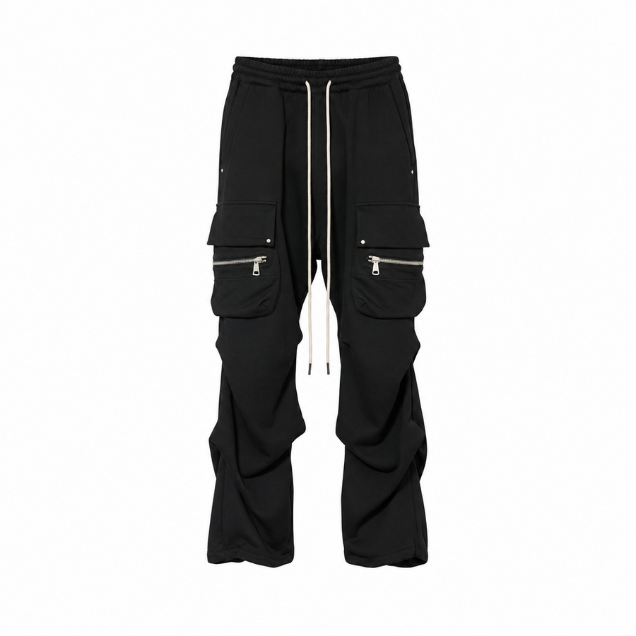 CARGO TUCK WIDE PANTS