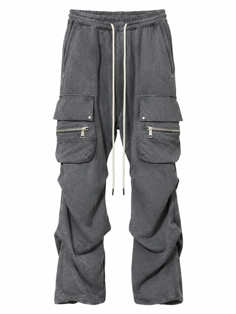 CARGO TUCK WIDE PANTS