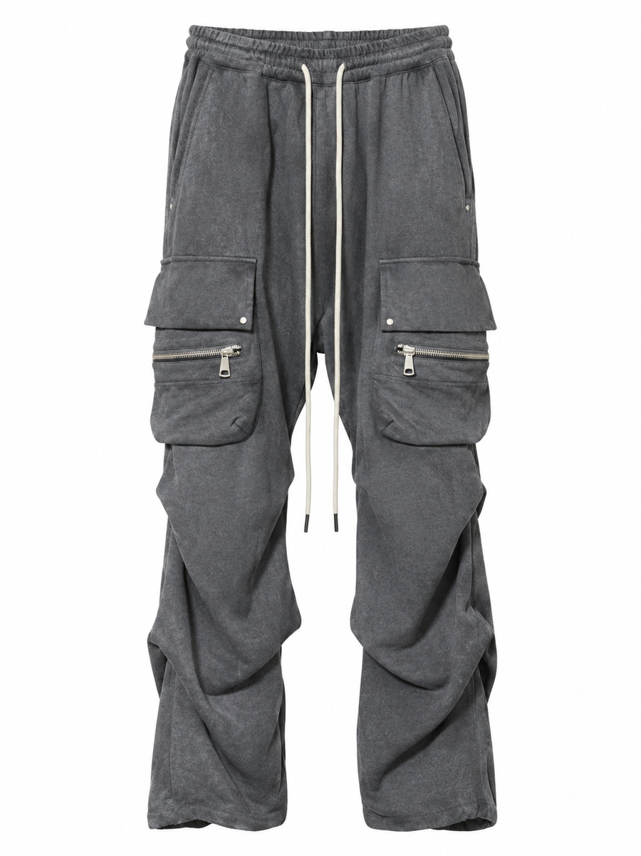 CARGO TUCK WIDE PANTS