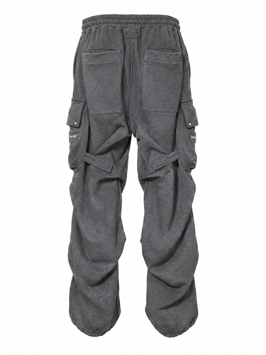 CARGO TUCK WIDE PANTS